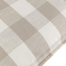 Yard Chesil Check Outdoor Filled Cushion Natural
