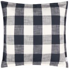 Yard Chesil Check Outdoor Filled Cushion Navy