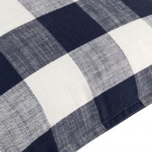 Yard Chesil Check Outdoor Filled Cushion Navy