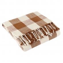 Yard Chesil Check Outdoor Throw Pecan