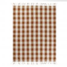 Yard Chesil Check Outdoor Throw Pecan
