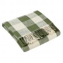 Yard Chesil Check Outdoor Throw Moss