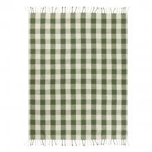Yard Chesil Check Outdoor Throw Moss