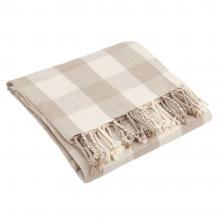 Yard Chesil Check Outdoor Throw Natural