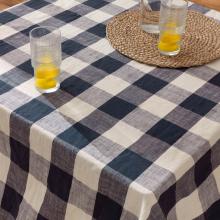 Yard Chesil Check Outdoor Throw Navy