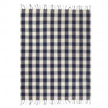 Yard Chesil Check Outdoor Throw Navy