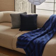Tom Dixon Band Throw Blue & Black
