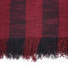 Tom Dixon Band Throw Burgundy & Black