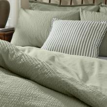 Yard Hebden Relaxed Seersucker Duvet Set Bay Green