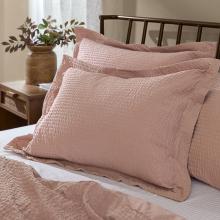 Yard Hebden Relaxed Seersucker Duvet Set Cotta