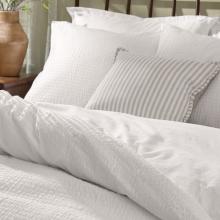 Yard Hebden Relaxed Seersucker Duvet Set Chalk