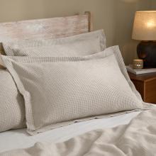 Yard Hebden Relaxed Waffle Duvet Set Stone