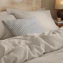 Yard Hebden Relaxed Waffle Pillowcase Pair Stone