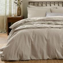 Yard Hebden Relaxed Seersucker Pillowcase Pair Stone