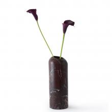 Tom Dixon Boulder Tall Vase Red Marble