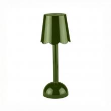 Addison Ross Rechargeable Scallop LED Portable Lamp Khaki