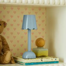 Addison Ross Rechargeable Scallop LED Portable Lamp Periwinkle