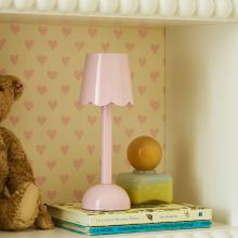 Addison Ross Rechargeable Scallop LED Portable Lamp Pink