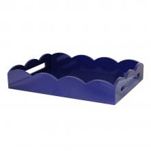Addison Ross Scalloped Tray Navy Medium