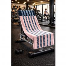 Cawo Animal Print Gym Towel Powder Blue
