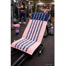 Cawo Animal Print Gym Towel Powder Blue