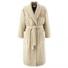 Yves Delorme Apollon Ladies Shawl Bathrobe Dune