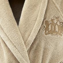 Yves Delorme Apollon Ladies Shawl Bathrobe Dune