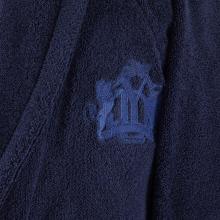 Yves Delorme Apollon Ladies Shawl Bathrobe Marine