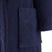 Yves Delorme Apollon Ladies Shawl Bathrobe Marine