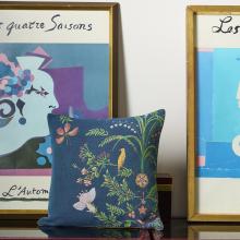 Yves Delorme Floralie Cushion Cover Nuit