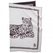 Yves Delorme Leopard Throw Prune