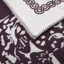 Yves Delorme Leopard Throw Prune