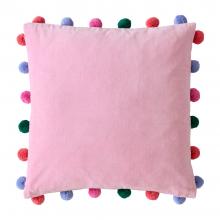 Bluebellgray Pom Pom Cushion Sweet Rose