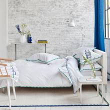 Designers Guild Burlington Fringe Cobalt Blue Duvet Cover Set