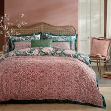 William Morris At Home Cray Forest Green / Cranberry