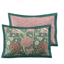 William Morris At Home Cray Forest Green / Cranberry