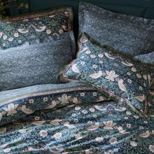 William Morris At Home Midnight Strawberry Thief