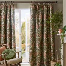 William Morris At Home Compton Lined Pencil Pleated Curtains