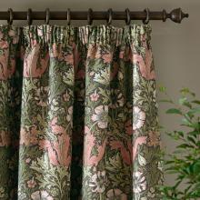 William Morris At Home Compton Lined Pencil Pleated Curtains