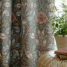 William Morris At Home Spring Thicket Lined Pencil Pleated Curtains
