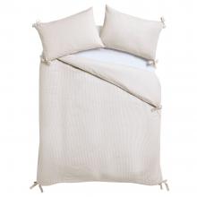 Laura Ashley Cornish Stripe Duvet Set Natural