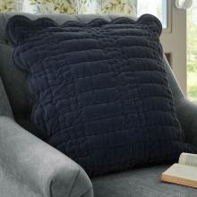 Laura Ashley Brady Scalloped Cushion Navy