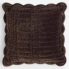 Laura Ashley Brady Scalloped Cushion Chocolate