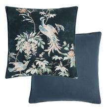 Laura Ashley Attleton Cushion Midnight Seaspray