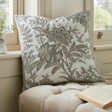 Laura Ashley Marlbrook Jacquard Cushion Truffle