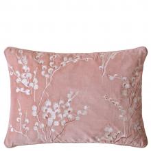 Laura Ashley Pussy Willow Embroidered Cushion Old Rose