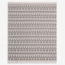 Laura Ashley Sesley Fair Isle Throw Dark Truffle
