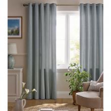 Laura Ashley Saltaire Lined Eyelet Curtains Seaspray