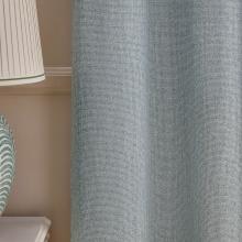 Laura Ashley Saltaire Lined Eyelet Curtains Seaspray