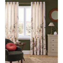 Laura Ashley Attleton Lined Eyelet Curtains Sage Green